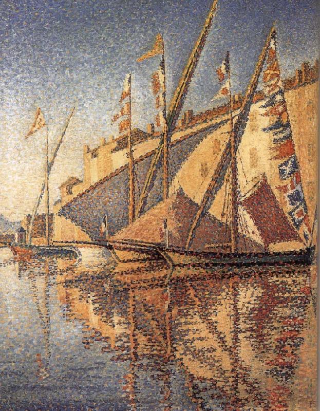 Paul Signac The sloop hang flag